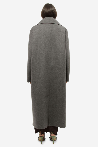 Shop Rohe Ezra Coat In Grey