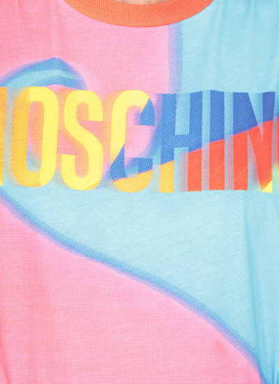 Shop Moschino T-shirt With Projection Print In Multicolor