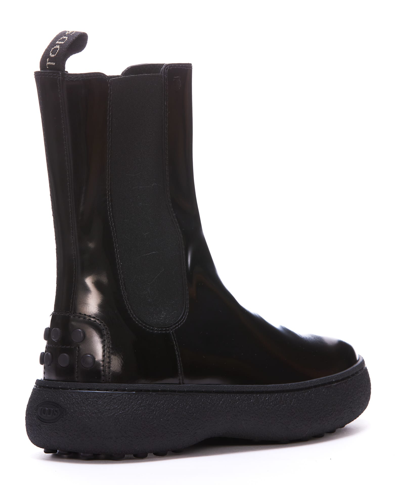 Shop Tod's Tods W. G. Chelsea Boots In Black
