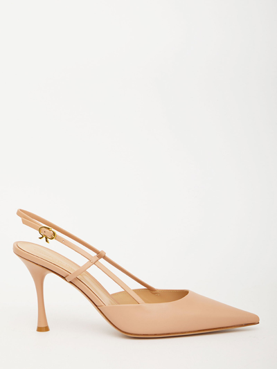 Shop Gianvito Rossi Ascent Powder Pink Pumps In Nude