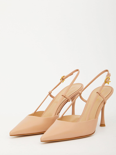 Shop Gianvito Rossi Ascent Powder Pink Pumps In Nude