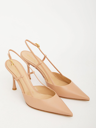 Shop Gianvito Rossi Ascent Powder Pink Pumps In Nude