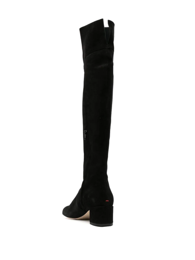 Shop Aeyde Letizia Over-the-knee Boots In 黑色