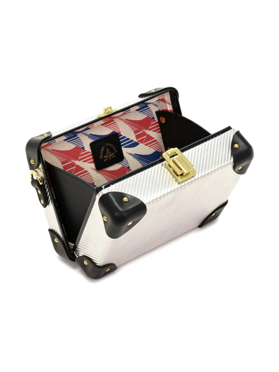 Casablanca Silver Globe-trotter Edition Miniature Case Bag In Silver