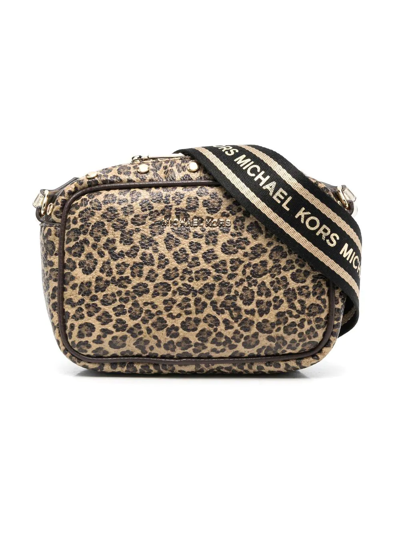 Michael Kors Leopard-print Shoulder Bag In Brown | ModeSens