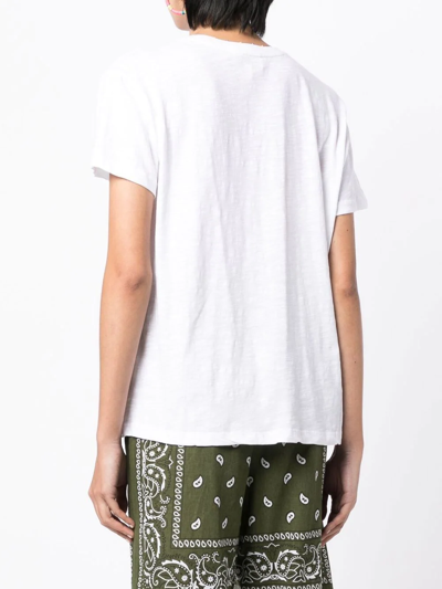 Shop Mira Mikati Embroidered-design T-shirt In White