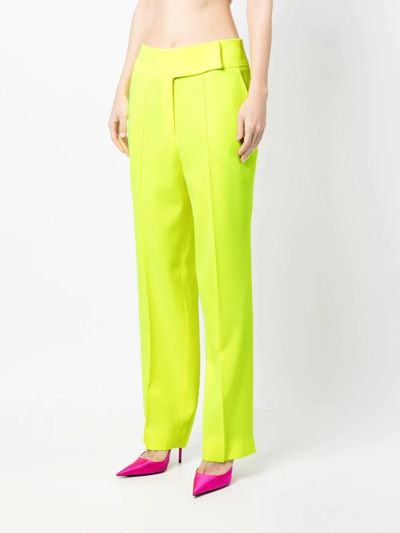 Christopher John Rogers Tailored Tapered Trousers In 黄色