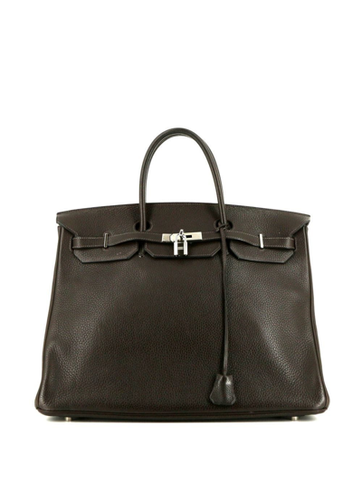 Pre-owned Hermes  Birkin 40 Handbag In 褐色