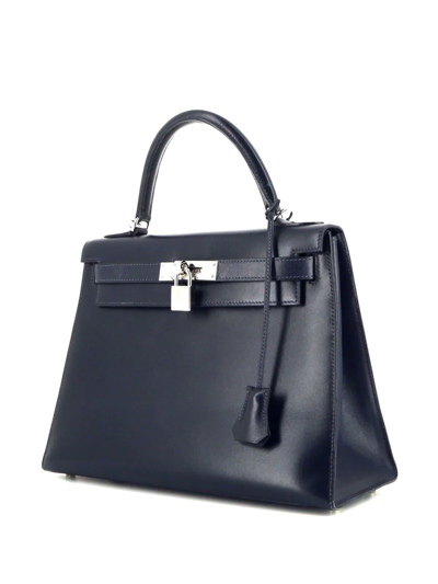 Pre-owned Hermes  Kelly 28 Two-way Bag In 蓝色