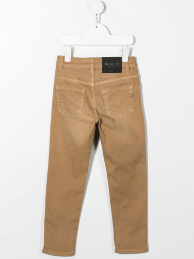 Shop Dondup Slim-cut Garment Dyed Jeans In 中性色