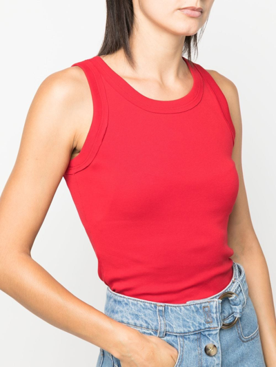 Styland Slim-cut Tank Top In 红色