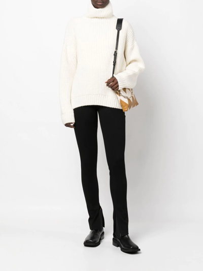 Anine Bing Max High-rise Skinny Trousers In 黑色