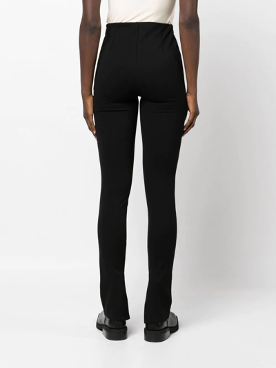 Anine Bing Max High-rise Skinny Trousers In 黑色