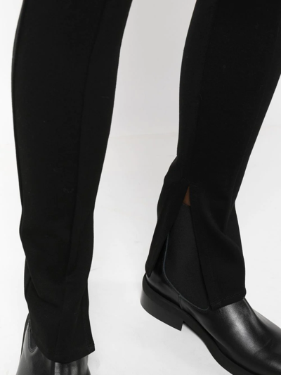Anine Bing Max High-rise Skinny Trousers In 黑色