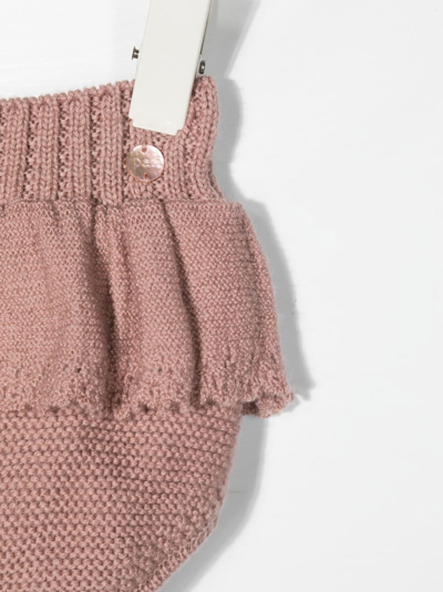 PEPLUM-WAIST KNITTED SHORTIES