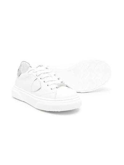 Shop Philippe Model Low-top Leather Sneakers In 白色
