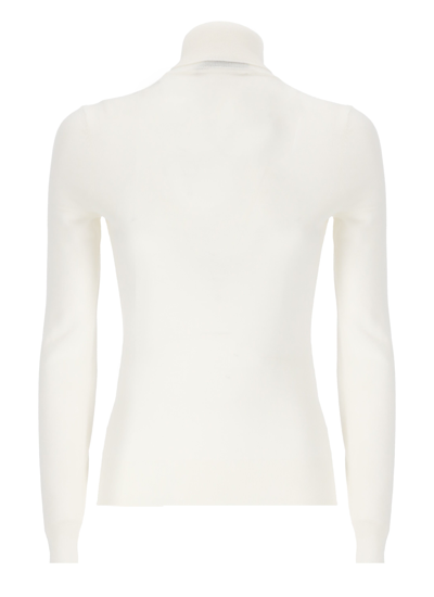Shop Love Moschino Sweaters In Optical White