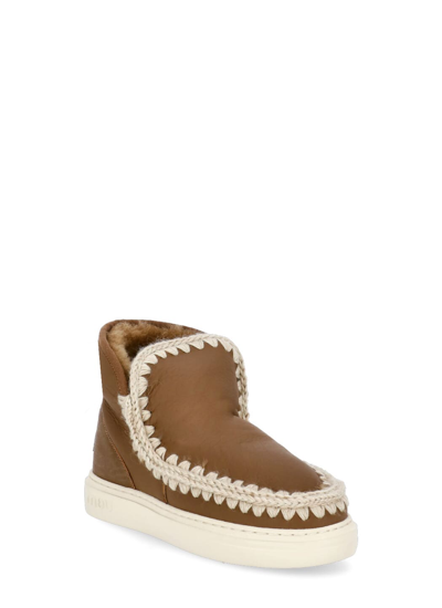 Shop Mou Eskimo Bold Sneakers In Brown