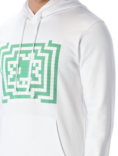 Shop Comme Des Garçons Shirt Invaders Hoodie In White