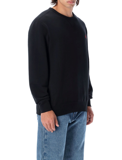Shop Polo Ralph Lauren Classic Crewneck Sweatshirt In Black