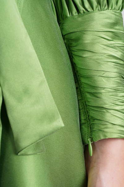 Shop Zimmermann Dress In Green Silk