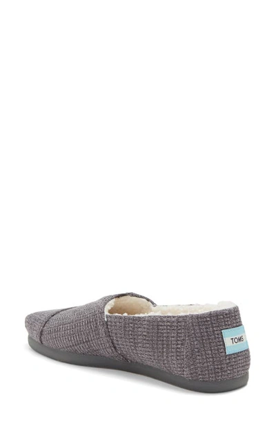 Shop Toms Alpargata Knit Slip-on Sneaker In Dark Grey