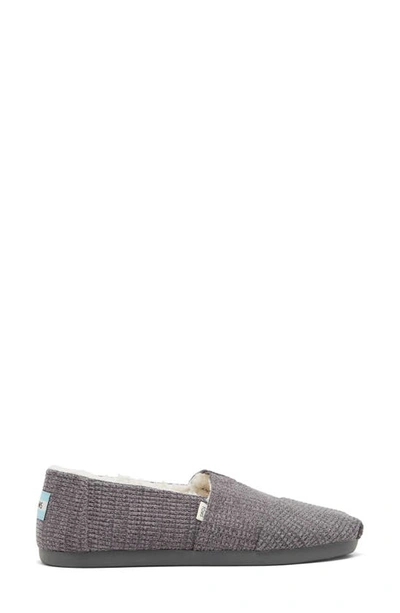 Shop Toms Alpargata Knit Slip-on Sneaker In Dark Grey