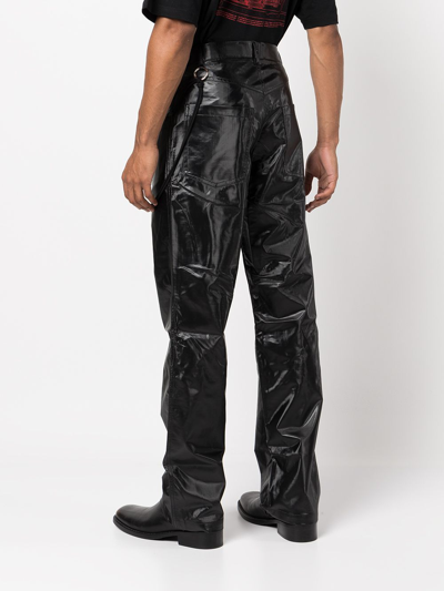 Shop Song For The Mute Men Long Work Pants In Black