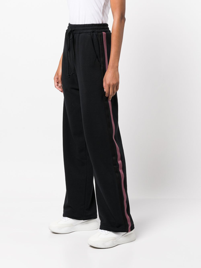 Shop Song For The Mute Women Side Tape Track Pants In Black