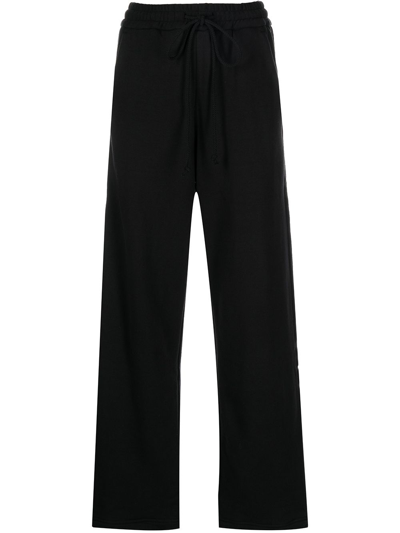 Shop Song For The Mute Women Side Tape Track Pants In Black