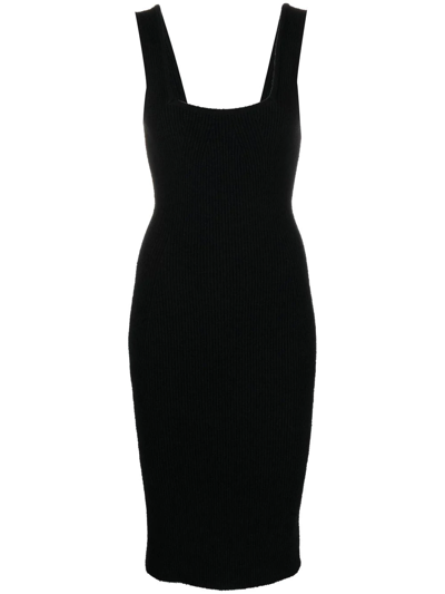 Shop Wardrobe.nyc Sleeveless Midi Dress In Black