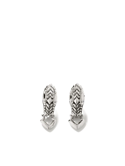 Shop John Hardy Legends Naga Sapphire Stud Earrings In Silver