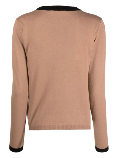 Shop Cormio Take The Lead Knitted Jumper In Neutrals
