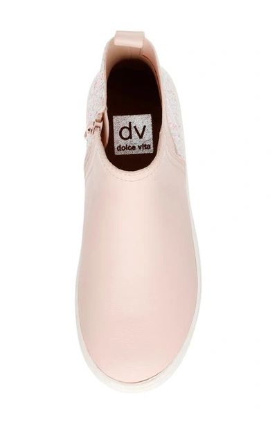 Shop Dolce Vita Kids' Sizzle Glitter Sneaker In Pink