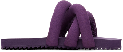 Shop Yume Yume Purple Tyre Sandals In Purple Suede