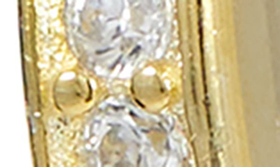 Shop Savvy Cie Jewels Pavé Cz Drop Earrings In Yellow