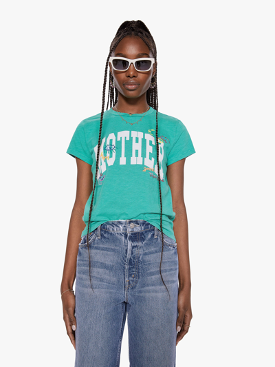 Shop Mother The Lil Sinful Doodles Tee Shirt In Green