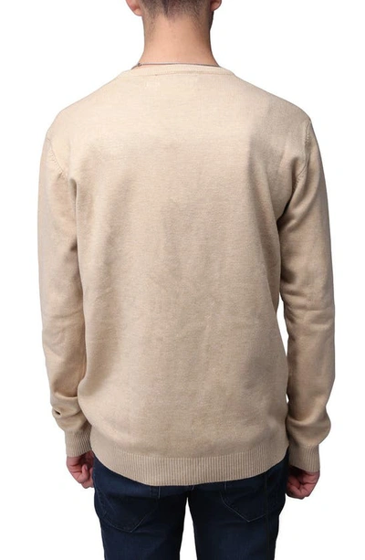 Shop X-ray Xray Crewneck Knit Sweater In Oatmeal