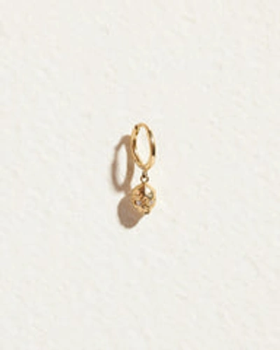 Piercing Momento Mori Huggie In Yellow Gold