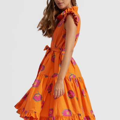 Shop La Doublej Short And Sassy Dress In Papaveri Arancio