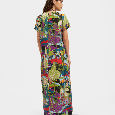 La Doublej Printed Maxi Dress In Paesaggio
