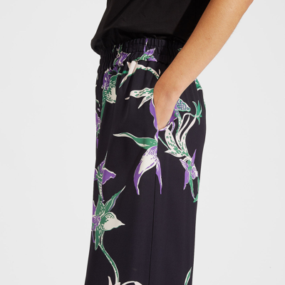 Shop La Doublej Palazzo Pants In Orchidee Nero