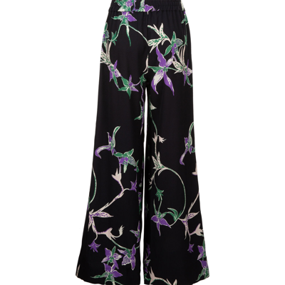 Shop La Doublej Palazzo Pants In Orchidee Nero