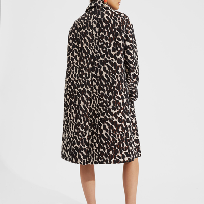 Shop La Doublej Boxy Coat In Leopard