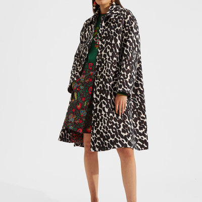Shop La Doublej Boxy Coat In Leopard