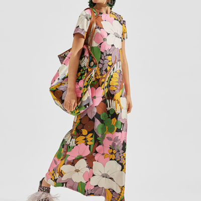 Shop La Doublej Swing Dress In Big Flower