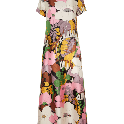 La Doublej Swing Dress In Big Flower