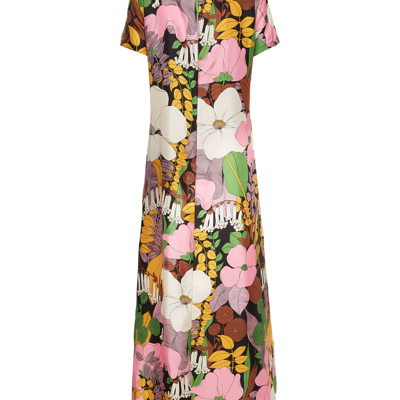 La Doublej Swing Dress In Big Flower