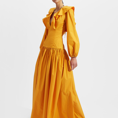 Shop La Doublej Abito Della Vita Dress In Marigold