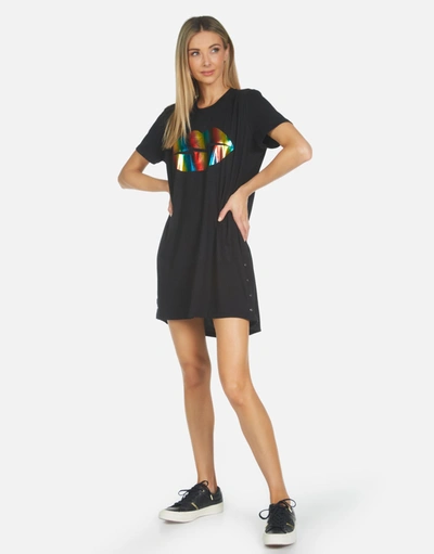 Lauren Moshi Adar Rainbow Foil Lightning Lip In Black